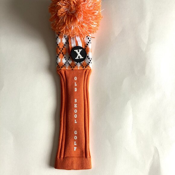 Driver & Woods Head Covers Golf Club Cover Orange / White Golfing Accessories - Picture 2 of 7